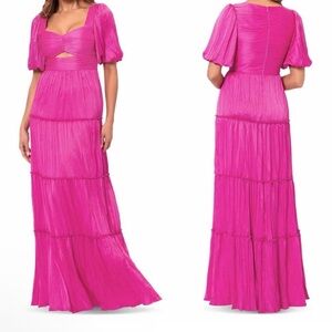 New Aqua Bloomingdale’s Pleated Cutout A Line Dress size 2